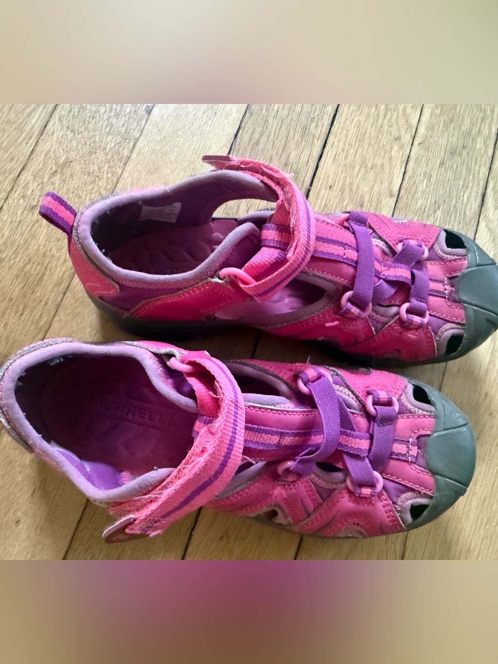 Merrell Hydro Kid's Closed Toe Camp Sandals Girls Size 2 - Picture 2 of 7